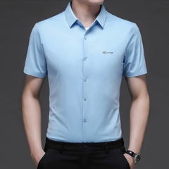 OE731: Áo sơ mi nam tay ngắn lụa Pierre Cardin