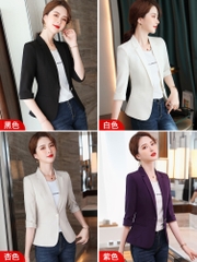 OD071: áo khoác vest nữ tay lửng cao cấp
