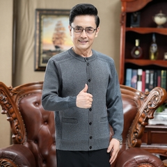 Mã B525: Áo len cardigan nam dành cho trung niên