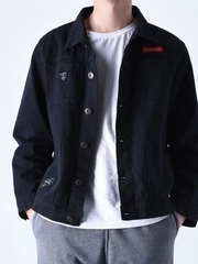 Mã A634: Áo khoác denim nam from ngắn dáng rộng phong cách Hàn Quốc