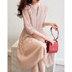OD542: Váy cổ chữ V cao cấp