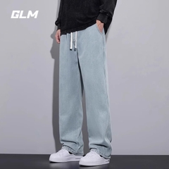 OE133: Quần jeans nam cao cấp Semir Group GLM quần ống rộng ống đứng