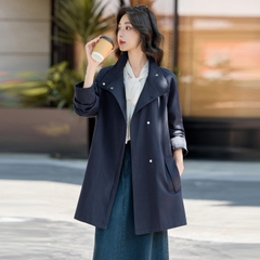 OE921: Áo khoác gió cổ đứng phong cách Anh quốc đơn giản đẹp