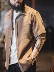Mã A675: áo sơ mi kẻ sọc cho nam cao cấp Madden phong cách mỹ
