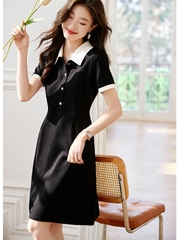 OD092: đầm suồng có cổ cao cấp