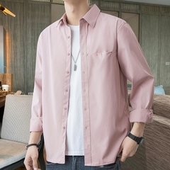 Mã B023: áo khoác sơ mi dài tay dáng rộng hợp thời trang