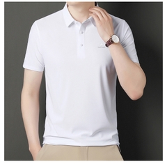 OE282: Áo thun nam cao cấp tay ngắn lụa tơ mùa hè Pierre Cardin POLO nam cao cấp ve áo