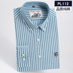 OC983: Áo sơ mi cotton dài tay nam mùa xuân thu Paul Oxford kẻ sọc cỡ lớn