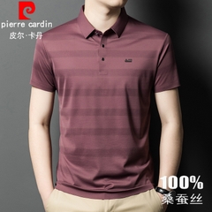 OE869: Áo thun nam tay ngắn áo lụa băng mỏng mùa hè dành cho người trung niên