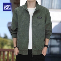OC450: Áo khoác nhung Romon nam cổ đứng