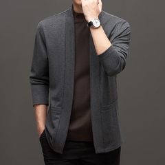 Mã B230: áo khoácdài cardigan nam phong cách hàn quốc