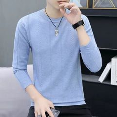 Mã A617: áo len cổ tròn mỏng nam dệt kim