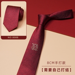OD401: Cà vạt nam màu đỏ twill cao cấp