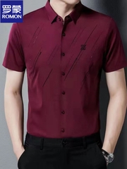 Mã C052: Áo sơ mi ngắn tay Romon nam cao cấp