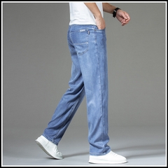OE689: Quần jeans lụa mềm mại mùa xuân hè cao cấp cho nam cao cấp