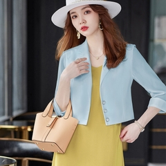 OD076: áo khoác vest nữ dáng ngắn cao cấp
