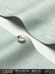 OE296: Áo sơ mi nam cao cấp cổ đứng dài tay chất liệu cotton