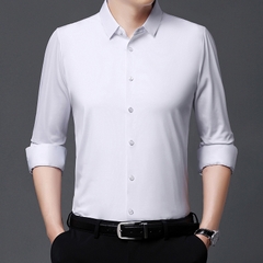 OE268: Áo sơ mi nam cao cấp không cần ủi dành cho nam cao cấp trung niên
