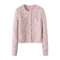 OC112: Áo Khoác nữ Cardigan Áo Len Nhỏ Tay Dài