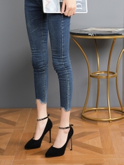 OC568: Giày Cao Gót Nữ 10CM Chống Thấm Nước Đế Mũi Nhọn