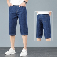 OE679: Quần short denim cho nam cao cấp mùa hè mỏng co giãn xu hướng nam cao cấp