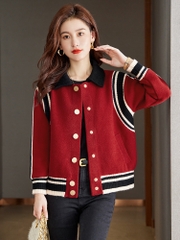 OD883: Áo khoác len nữcao cấp siêu đẹp áo len dệt kim cardigan dáng ngắn