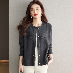 OD828: áo khoác cardigan nữ trung niên cao cấp