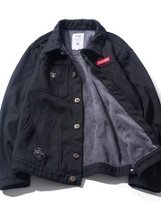 Mã A634: Áo khoác denim nam from ngắn dáng rộng phong cách Hàn Quốc