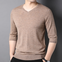 Mã B458: Áo len cardigan tay ngắn cổ chữ v cao cấp