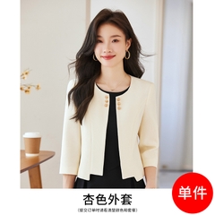 OE416: Áo khoác nữ nhỏ tay ngắn ba phần tư phong cách thời trang cho nữ
