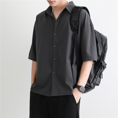 Mã B541: Sơ mi ngắn tay nam dáng rộng cao cấp