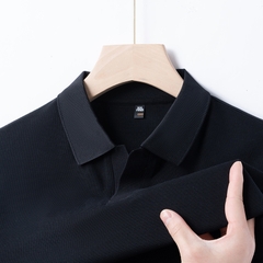 OE277: Áo thun polo cổ bẻ tay ngắn cotton dành cho nam cao cấp Áo thun doanh nhân cao cấp giản dị màu trơn phong cách Mỹ