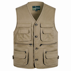 OH011: Áo khoác gile vest cho bố, áo vest cotton