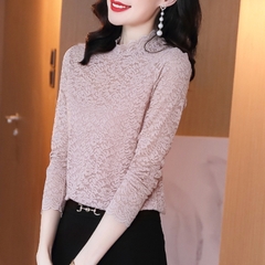 OD485: Áo sơ mi nữ ren đáy áo sơ mi nữ
