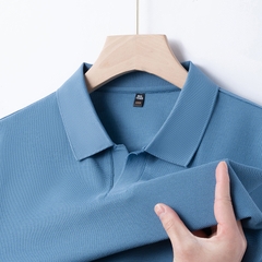 OE277: Áo thun polo cổ bẻ tay ngắn cotton dành cho nam cao cấp Áo thun doanh nhân cao cấp giản dị màu trơn phong cách Mỹ