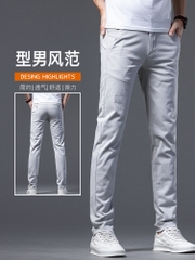 OE792: Quần dài cho nam Quần dài thẳng ôm dáng bằng cotton