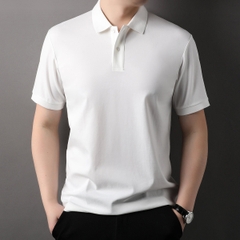 OE240: Áo thun nam cao cấp polo tay ngắn bằng vải cotton lụa lạnh thoáng khí mát mẻ cho nam cao cấp