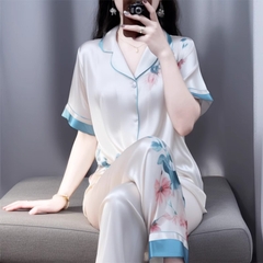OE518: Bộ đồ ngủ nữ xuân thu hè lụa