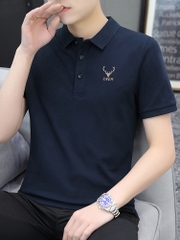 Mã C063: Áo sơ mi polo nam mùa hè có cổ áo thun ngắn tay