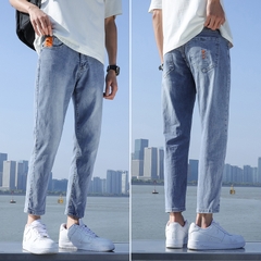 OE377: Quần jeans nam quần dài ống đứng dáng ôm đơn giản