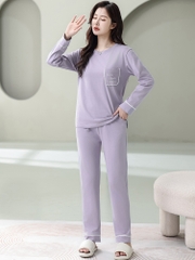 OE528: Bộ đồ ngủ cho nữ SPNN tay dài bằng cotton