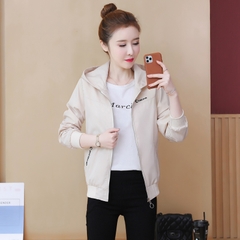 OD921: áo khoác gió nữ có mũ Phong cách hàn quốc