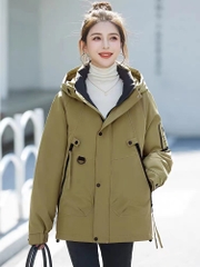 OC966: Áo khoác cotton nữ Mùa đông cao cấp
