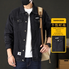 OE347: Áo khoác denim jean nam cao cấp