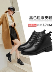 OE456: Giày bốt Martin da thật cho nữ