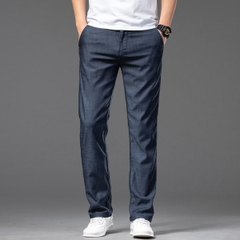 OE669: Quần jean Tencel mỏng mùa hè cho nam cao cấp cotton lụa lạnh