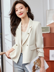 OD068: áo khoác cổ vest nữ cao cấp