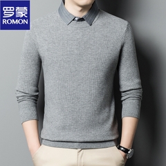OD238: áo len cổ áo sơ mi nam ATN