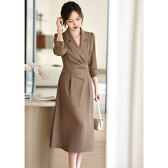 OD515: đầm công sở Thiết Kế Micro Tay Phồng Cao Cấp