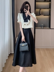 OD645: set áo váy cao cấp phong cách Pháp